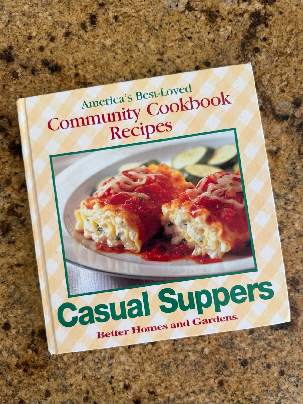 Community Cookbook Casual Suppers Recipes hardcover book